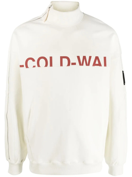  A-cold-wall* Overset Logo-print Cotton Sweatshirt - Neutrals 