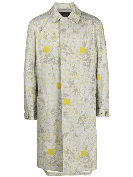  A-cold-wall* Pixel-print Overcoat - Green 