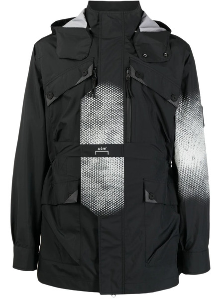  A-cold-wall* Printed-panel Jacket - Black 