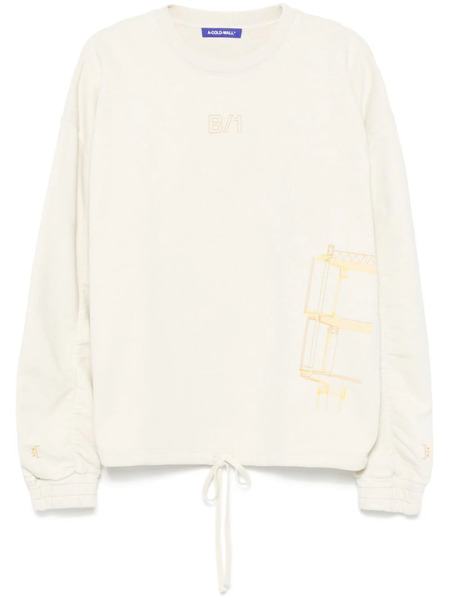  A-cold-wall* Shroud Sweatshirt - Neutrals 