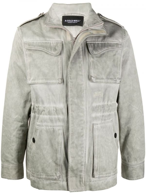  A-cold-wall* Single-breasted Utility Jacket - Grey 