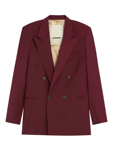  A Paper Kid Double-breasted Blazer - Red 