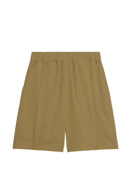  A Paper Kid Elasticated Wool Bermuda Shorts - Neutrals 
