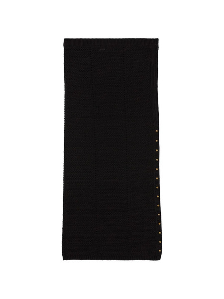  A Paper Kid Knitted Stud Skirt - Black 
