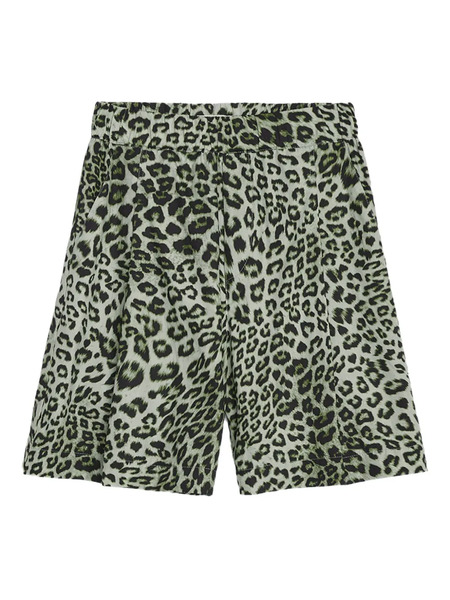  A Paper Kid Leopard-print Shorts - Green 