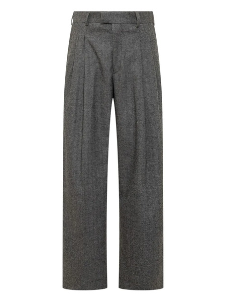  A Paper Kid Pleated Wool Trousers - Grey 
