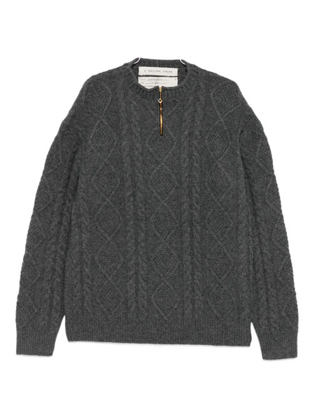 A Tentative Atelier Cable Knit Sweater - Grey 