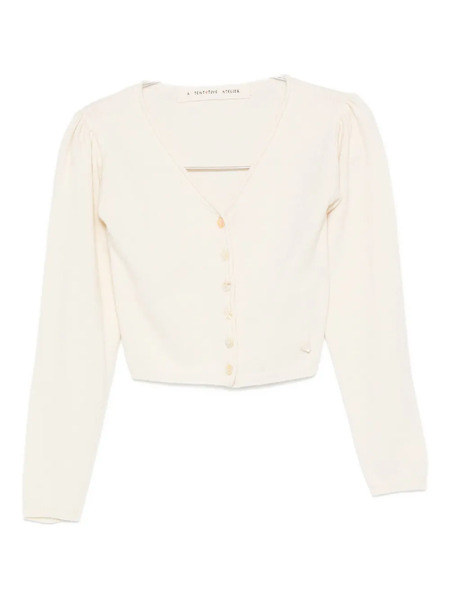  A Tentative Atelier Cropped Cardigan - Neutrals 