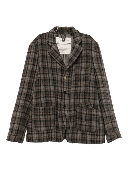  A Tentative Atelier Plaid Shirt Jacket - Brown 