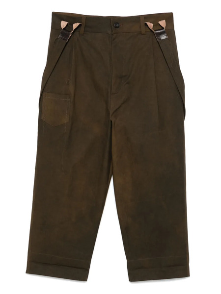  A Tentative Atelier Shoulder-straps Trousers - Brown 