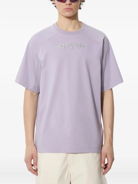  A.a. Spectrum Raglan-sleeve Metallic-logo T-shirt - Purple 