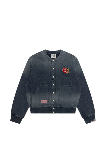  Aape By *a Bathing Ape® Appliqué Bomber Jacket - Blue 