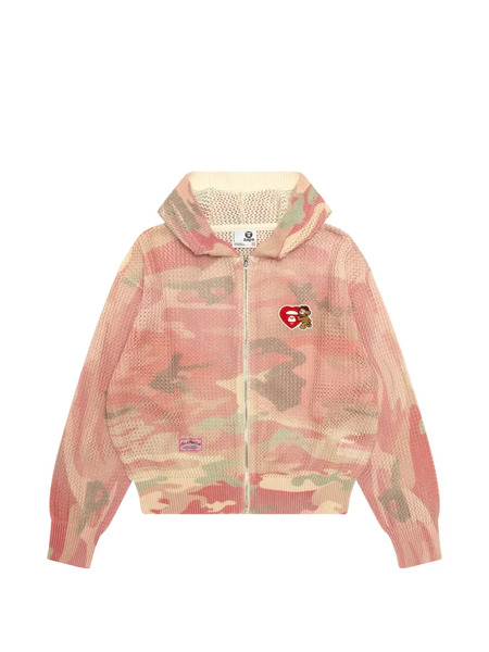  Aape By *a Bathing Ape® Camouflage Hoodie - Pink 