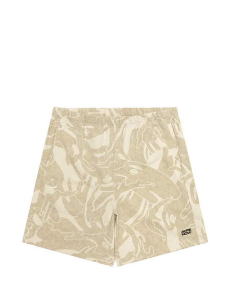 Aape By *a Bathing Ape® Camouflage Logo Shorts - Neutrals 