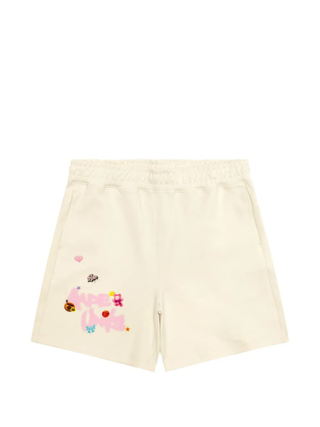  Aape By *a Bathing Ape® Graphic Shorts - Neutrals 