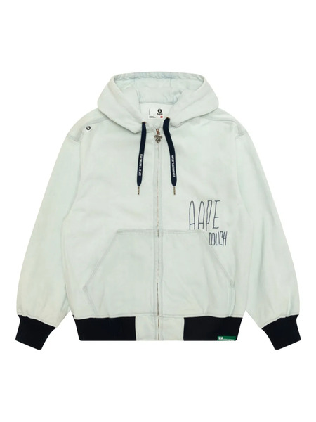  Aape By *a Bathing Ape® Hooded Zip Jacket - Blue 