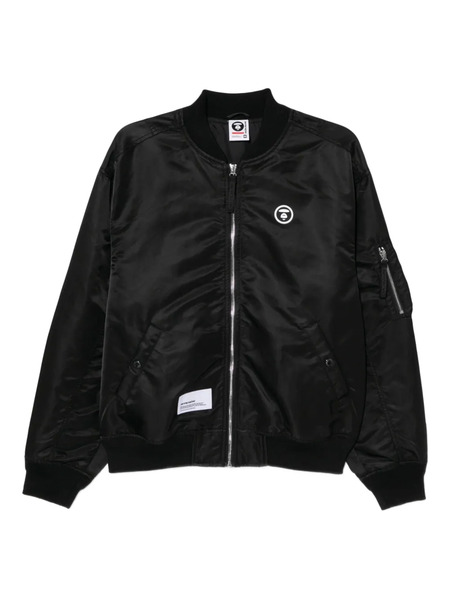  Aape By *a Bathing Ape® Logo Bomber Jacket - Black 