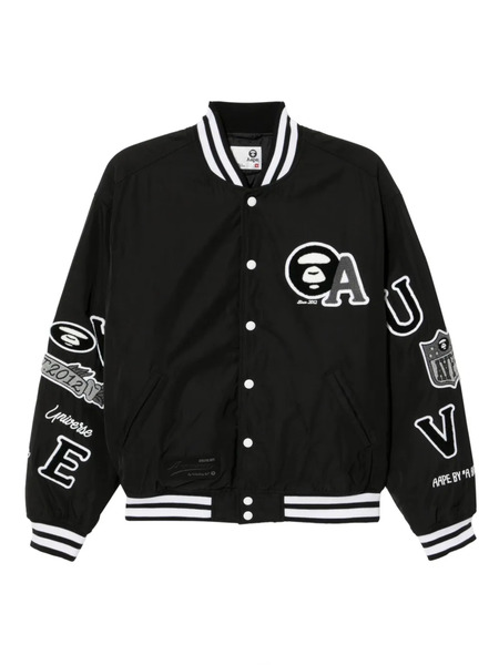  Aape By *a Bathing Ape® Logo-embroidered Jacket - Black 