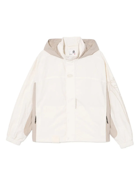  Aape By *a Bathing Ape® Logo-embroidered Jacket - Neutrals 