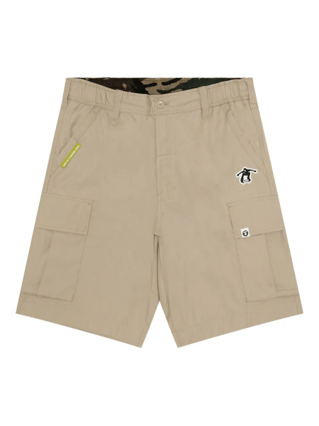  Aape By *a Bathing Ape® Logo-patch Cargo Shorts - Neutrals 