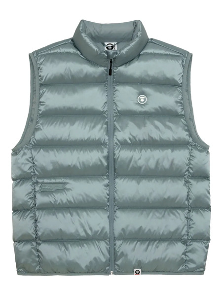  Aape By *a Bathing Ape® Logo-patch Quilted Gilet - Blue 