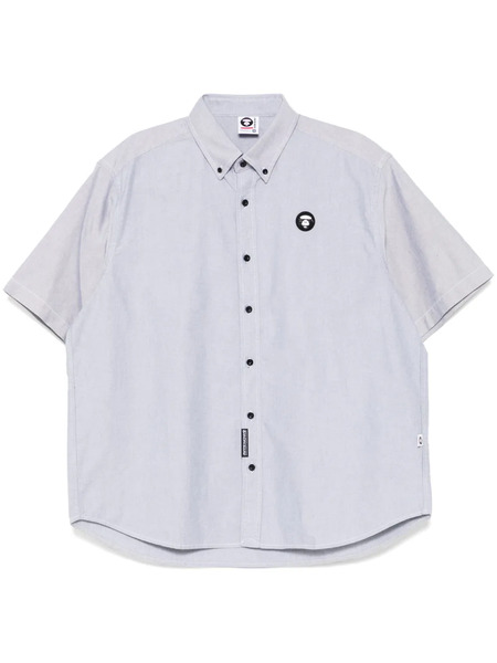  Aape By *a Bathing Ape® Logo-patch Shirt - Black 