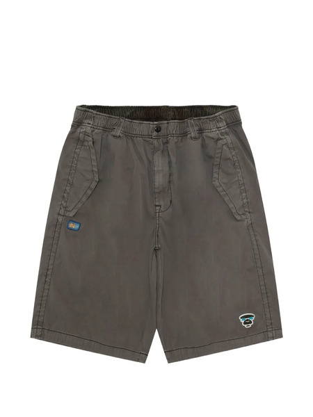  Aape By *a Bathing Ape® Logo-patch Shorts - Grey 