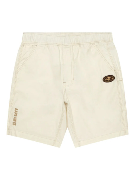  Aape By *a Bathing Ape® Logo-patch Shorts - Neutrals 