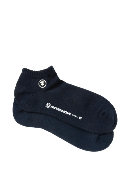  Aape By *a Bathing Ape® Logo Socks - Blue 