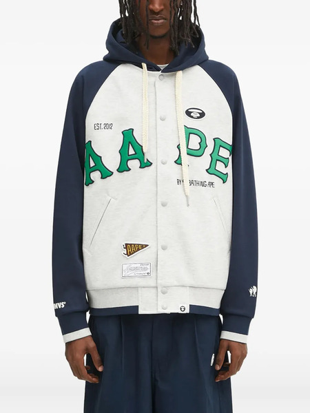  Aape By *a Bathing Ape® Main Zip Up Jacket - Grey 