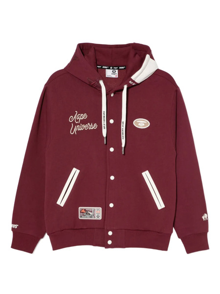  Aape By *a Bathing Ape® Moonface Bomber Jacket - Red 
