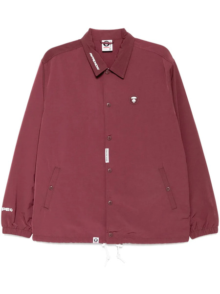  Aape By *a Bathing Ape® Moonface Logo Coach Jacket - Red 
