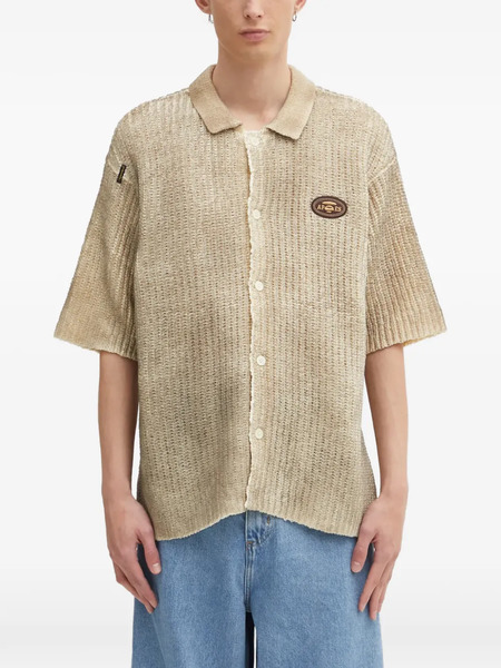  Aape By *a Bathing Ape® Patch Buttoned Shirt - Neutrals 