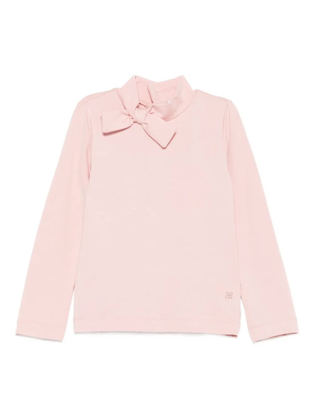  Abel & Lula Bow-neck Long-sleeve Top - Pink 