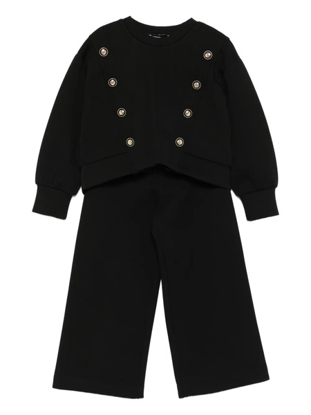  Abel & Lula Button-embellished Tracksuit - Black 