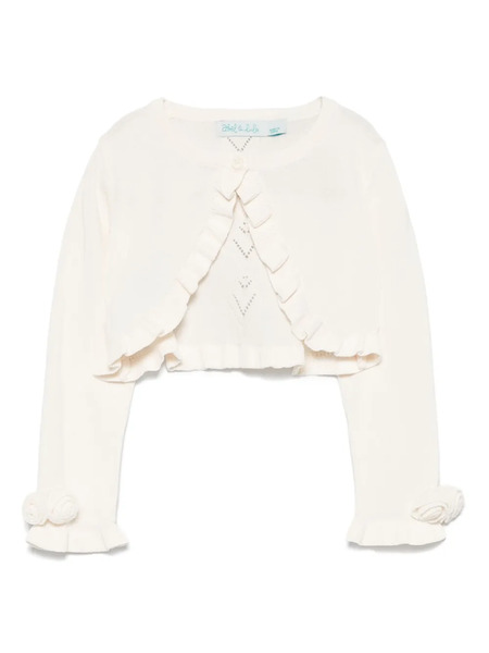  Abel & Lula Openwork Cardigan - Neutrals 