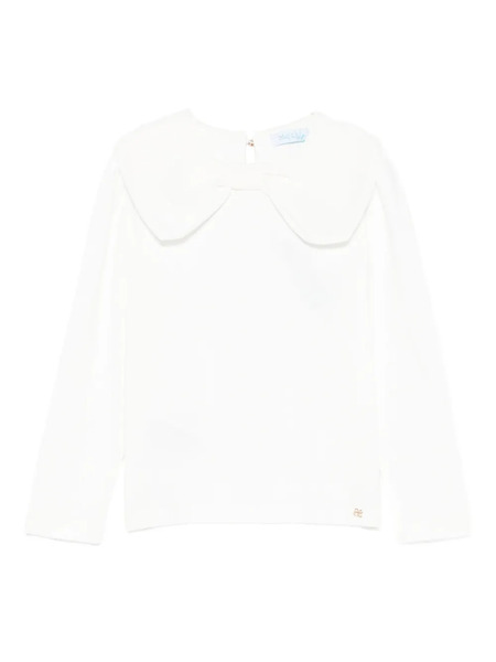  Abel & Lula Peter Pan-collar Top - White 