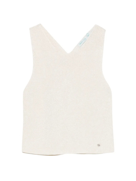  Abel & Lula V-neck Top - Neutrals 