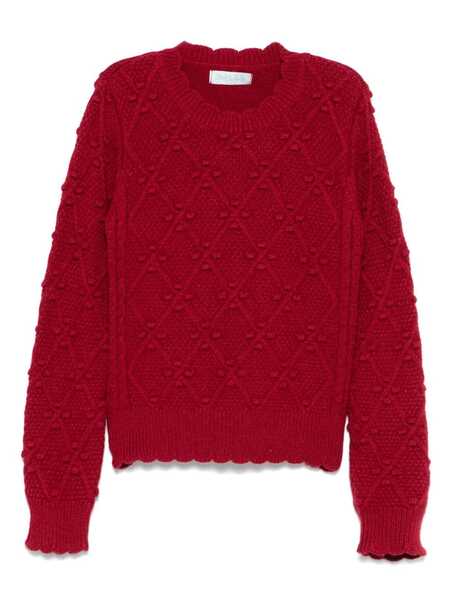  Abel & Lula Wave Sweater - Red 