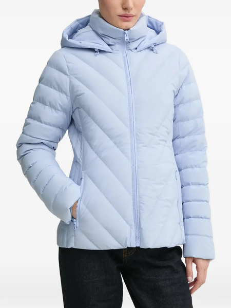 Abercrombie & Fitch Quilted-pattern Padded Jacket - Blue 