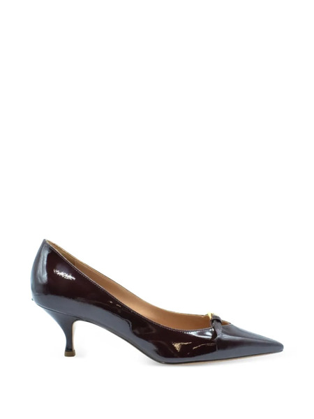 A.bocca Muse Pointed Buckle Pumps - Brown 