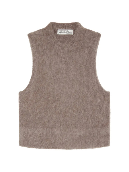  Aboutblank Crew-neck Vest - Brown 