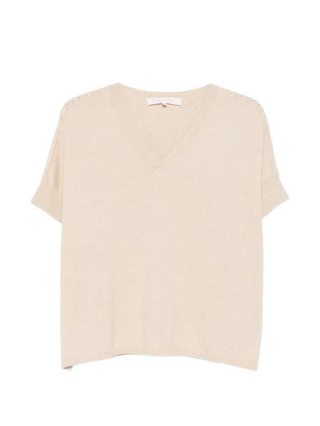  Absolut Cashmere V-neck Top - Neutrals 