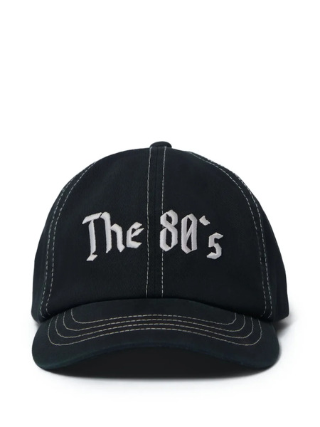  Achm Slogan-embroidered Baseball Cap - Black 
