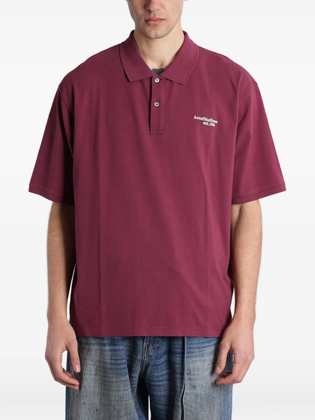  Acne Studios Buttoned Polo Shirt - Red 