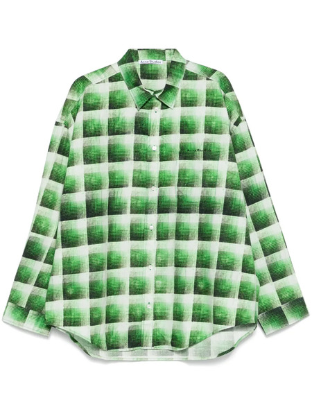  Acne Studios Check-pattern Shirt - Green 