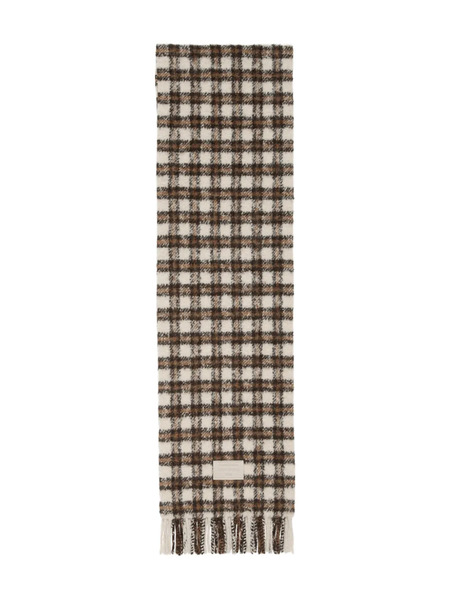  Acne Studios Checked Fringed Scarf - Neutrals 
