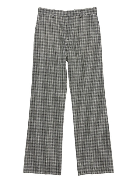  Acne Studios Checked Wool Trousers - Black 