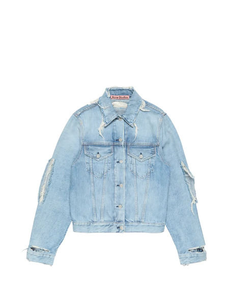  Acne Studios Distressed Jacket - Blue 