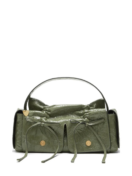  Acne Studios Drawstring Gathered Shoulder Bag - Green 